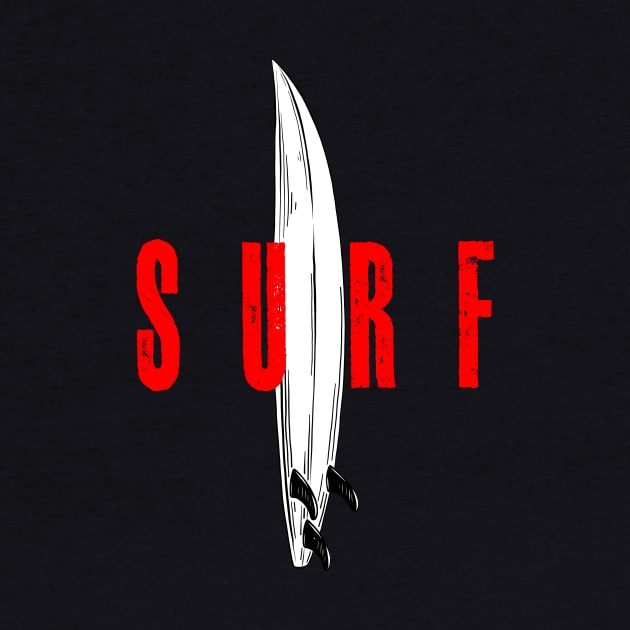 Vintage Surf Surfing by Quotes NK Tees